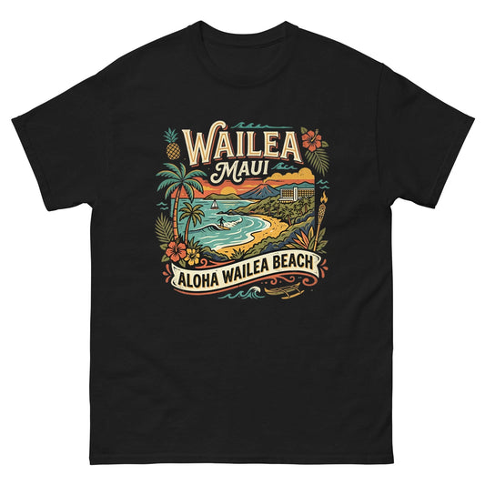 Wailea Maui Aloha Beach | Hawaii T-Shirt | Maui Beach Aloha Ocean Surf Tee